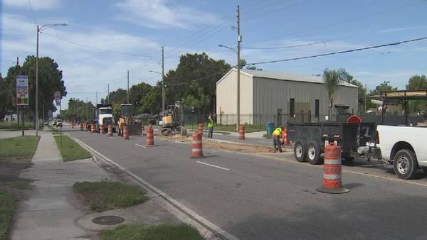 Crews work to improve pedestrian safety as students prepare to head back to school