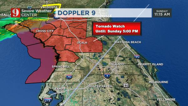 Tornado watch expires for Marion, Sumter counties