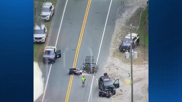 Motorcycle rider killed, another critically injured after collision with SUV in Volusia County