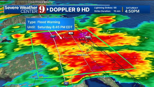 Flood warning issued for Volusia County