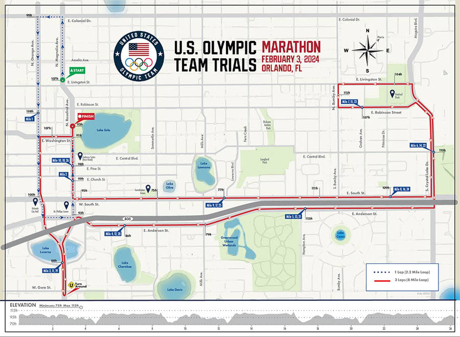 City of Orlando to host 2024 U.S. Olympic TrialsMarathon; see road