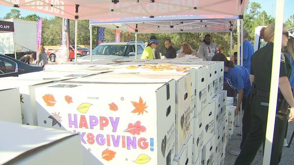 Video: Basket Brigade packs food for families in need ahead of Thanksgiving