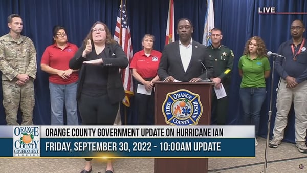 Video: Orange County officials give update on Hurricane Ian recovery efforts