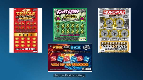 These 4 new Florida Lottery scratch-off games will be in stores