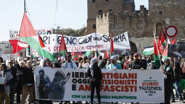 Controversy over spiked antifascist speech dominates Italy's Liberation Day anniversary