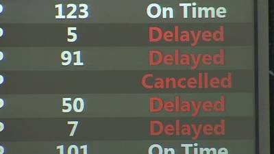 Winter storms force delays and cancellations at Orlando International Airport