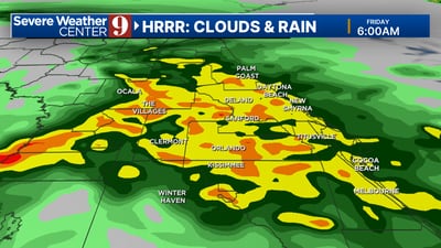 Overnight rain could make the morning commute a wet one