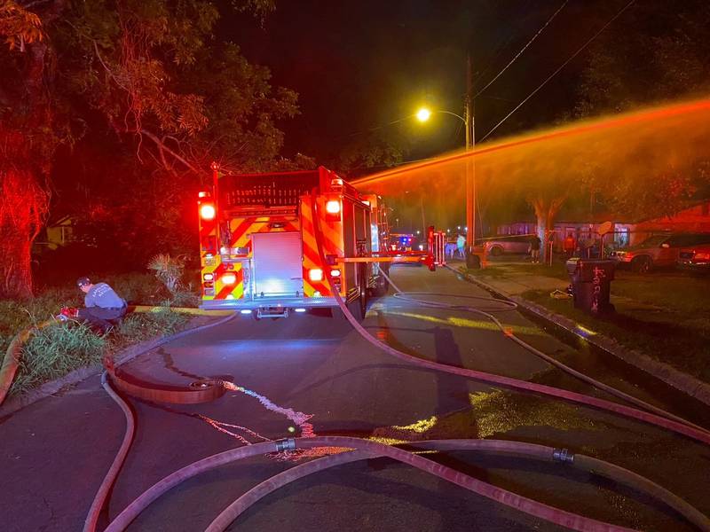 Central Florida home fully engulfed in flames
