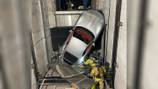 Elevator malfunction at Ferrari dealership leaves car hanging