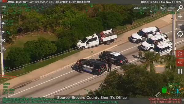 Pursuit through Brevard county ends with arrest