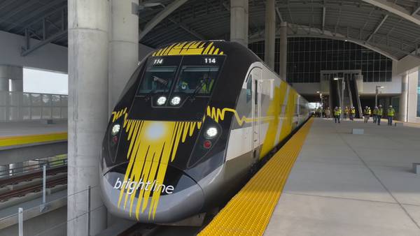 SEE: Brightline high-speed train arrives at new OIA station for the first time