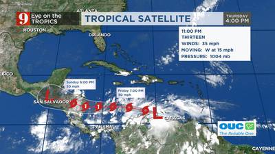 Tropical Depression 13 forms, expected to become Julia by weekend