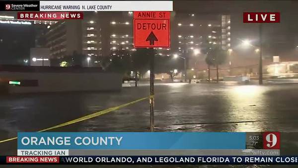Orlando: Streets flood in and around downtown Orlando