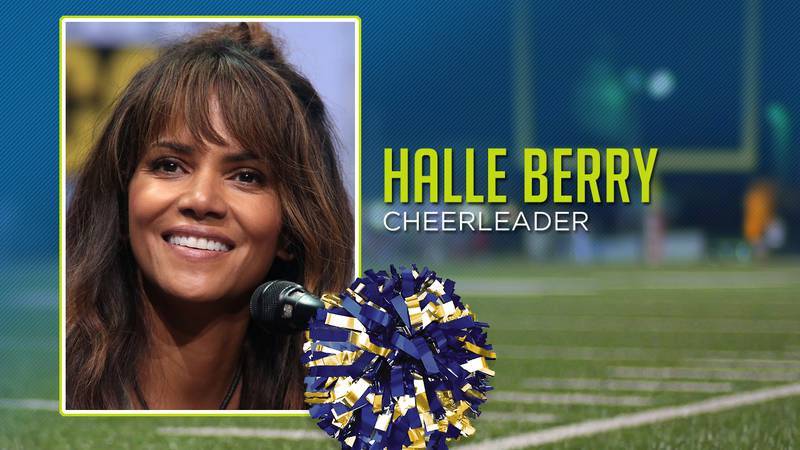 Halle Berry was a cheerleader