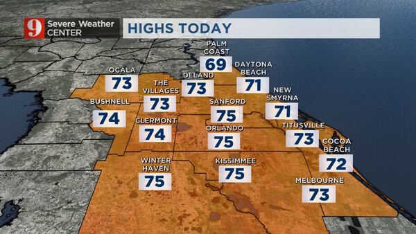 Video: Cold to start, temps in the 70s return this afternoon