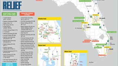 Photos: Florida Toll Relief Program maps 