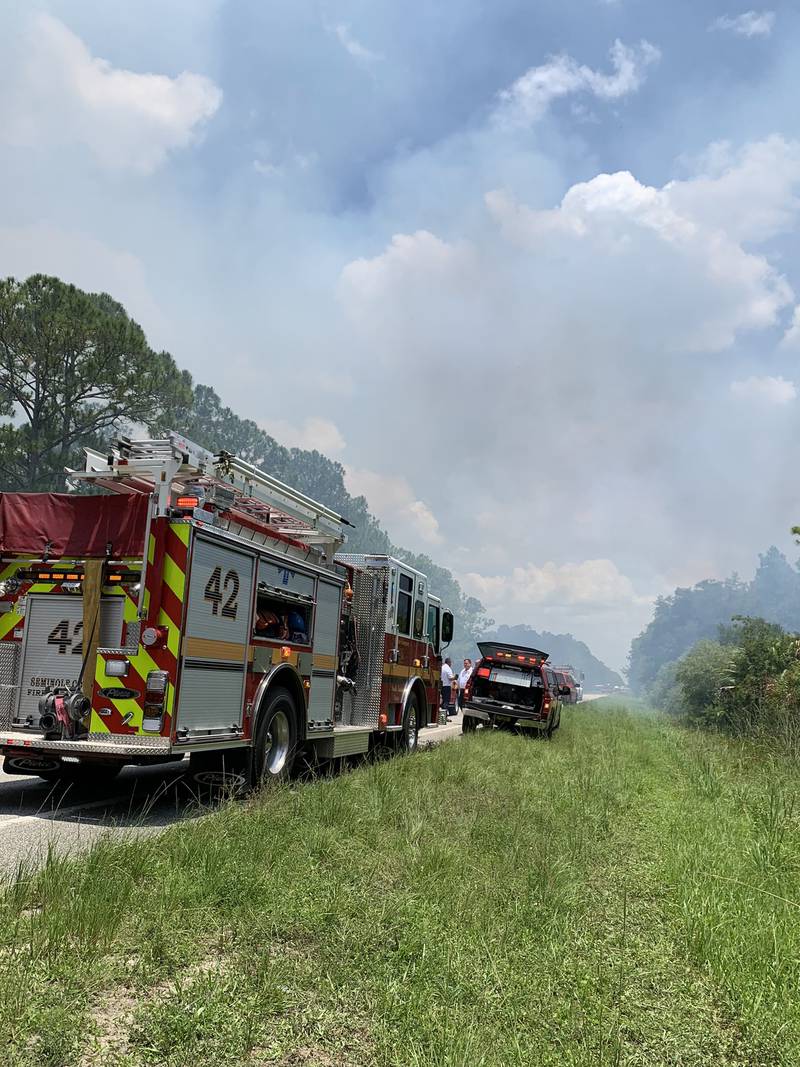 15-acre wildfire affects traffic in Seminole County