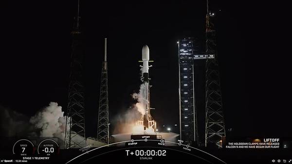 WATCH: SpaceX launches Falcon 9 rocket from Cape Canaveral