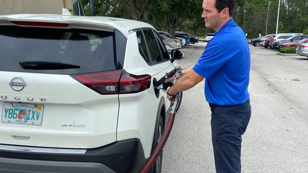 Photos: Hospital officials provide fuel for team members in hard hit areas following Milton