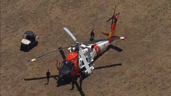 U.S. Coast Guard lands helicopter in Montverde area