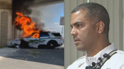 Video: Orlando firefighter recalls saving Seminole County deputy from fiery crash