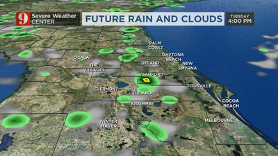 Summer pattern: Expect scattered afternoon storms across Central Florida Tuesday