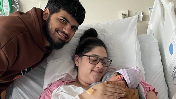 Central Florida couple welcomed first child just hours before Hurricane Milton made landfall