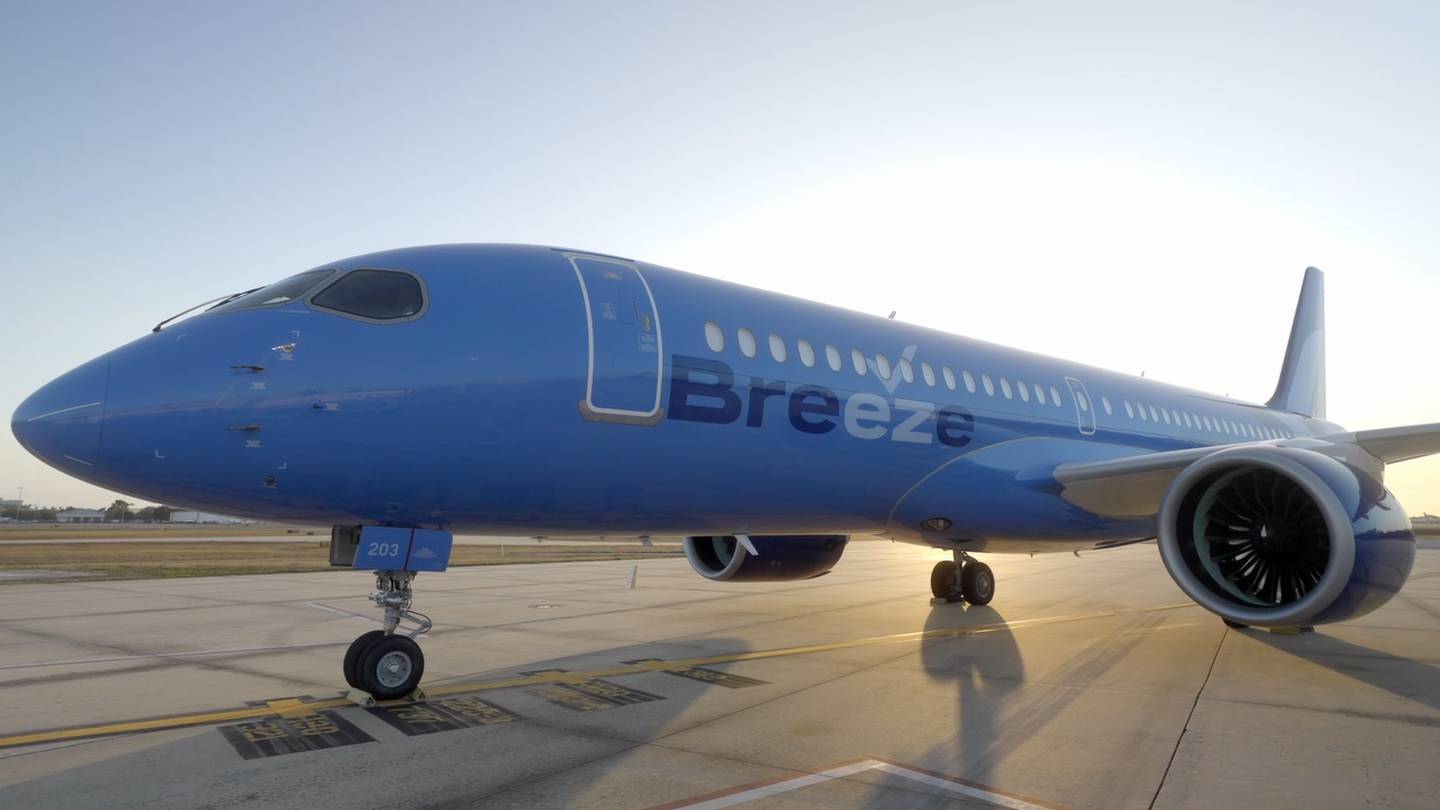 Breeze Airways begins service from Orlando International Airport to Upstate New York