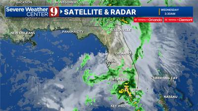 Cloudy and warm Wednesday as front moves through Central Florida