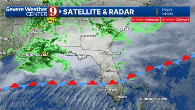 Unsettled weather pattern to bring rain and storms to Central Florida