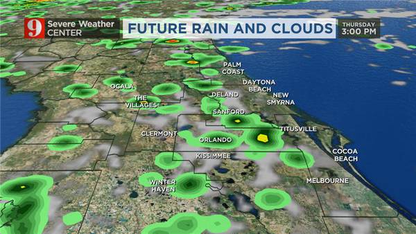 Summer storm pattern continues Thursday in Central Florida