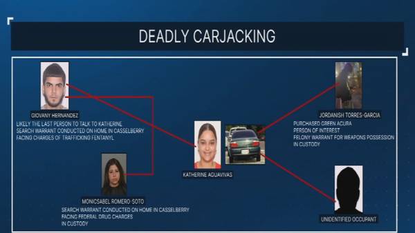 Sheriff: 3rd person of interest in custody in deadly Seminole County carjacking, kidnapping