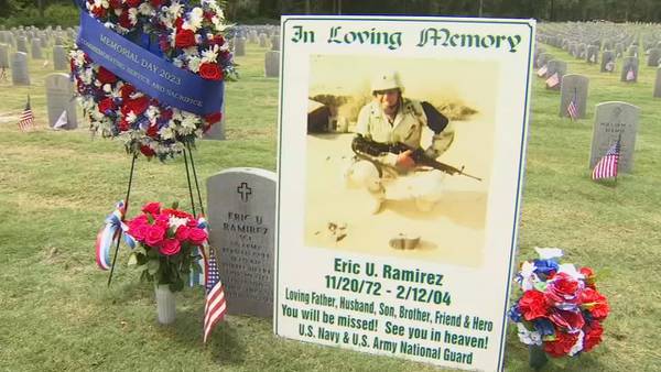 Families gather on Memorial Day to honor the fallen at Florida National Cemetery