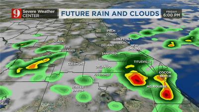 Rain and storm chances remain high Friday in Central Florida