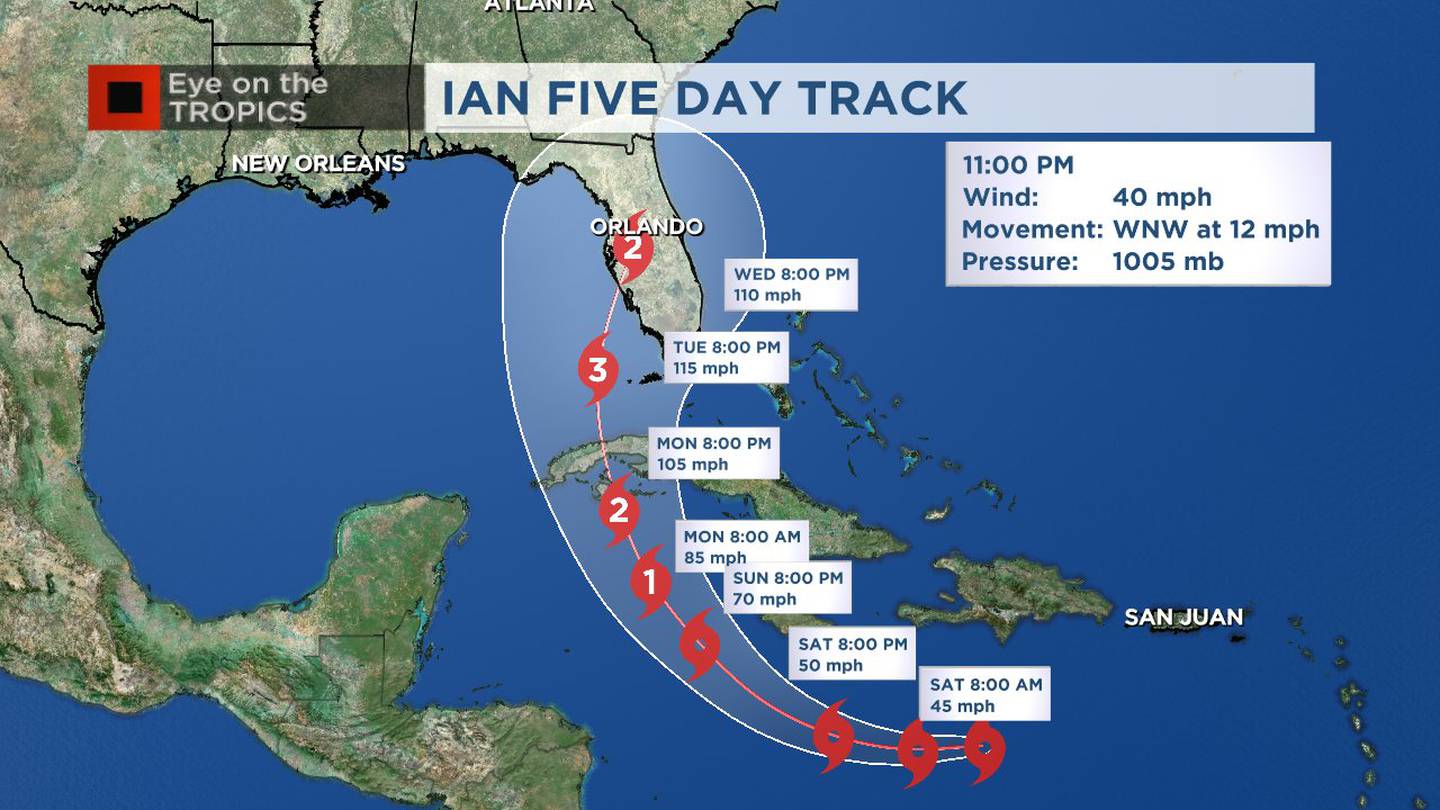 Tropical Storm Ian forms in the Caribbean WFTV