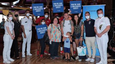 Photos: Carnival Cruise Line celebrates 2 million guests since return to sailing
