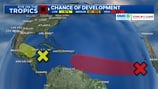 Large disturbance off coast of Africa shows strong chance for tropical development