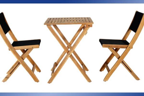 Recall alert: Foldable bistro set chairs recalled due to fall hazard