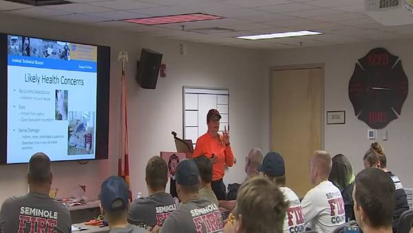 Firefighters train for large animal rescues in Seminole County