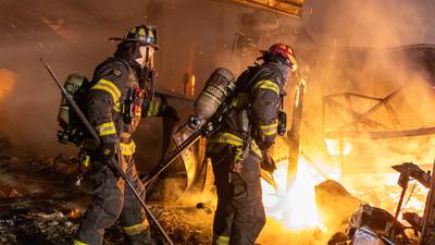 Photos: Marion County firefighters respond to large fire and explosions at storge building