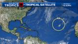 Small, weak tropical disturbance forms in Atlantic Ocean