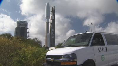 Atlas V rocket rolls out ahead of Tuesday launch from Space Coast