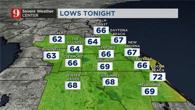 Cooler nights and drier days ahead in Central Florida