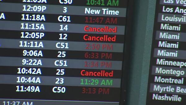 Video: Hurricane Idalia causes flight delays, cancelations at OIA