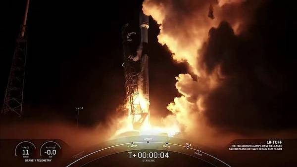WATCH: SpaceX successfully launches batch of Starlink satellites aboard Falcon 9 rocket