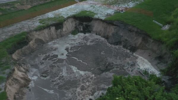 Video: Massive sinkhole opens up near homes in Central Florida