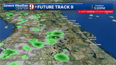 Rapid heating Thursday to fuel chance for passing shower in Central Florida