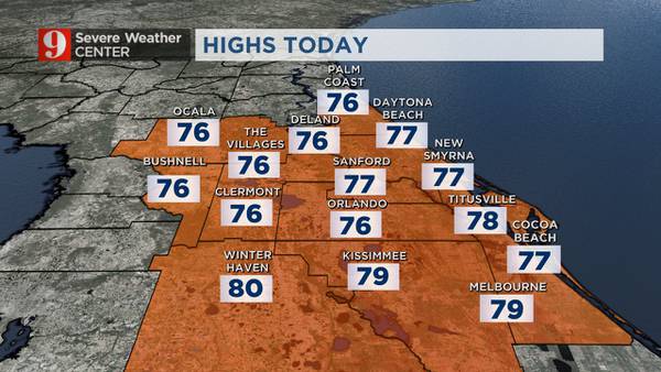 Cool temps make way for sunny skies on Saturday
