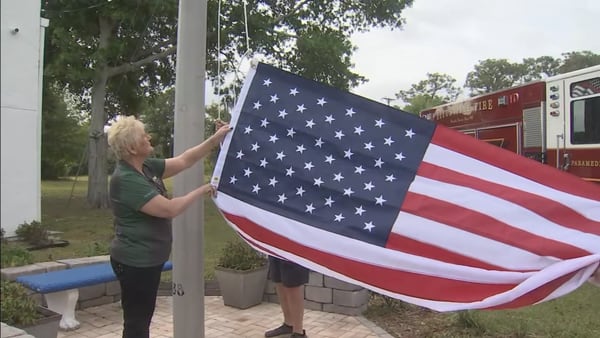 Titusville Disabled American Veterans group hosts ceremony to replace stolen U.S. flag