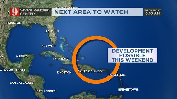 Tropics remain active as another system could develop near the Caribbean this weekend